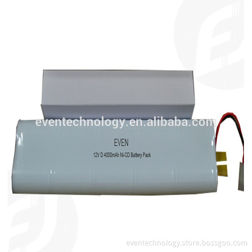 Hot! High quality ni-cd 12V D 5000mah battery pack for 25W LED Downlight